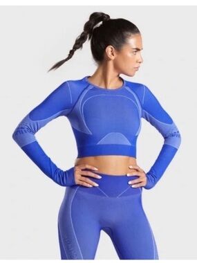 Gymshark Turbo Seamless Long Sleeve Crop Top